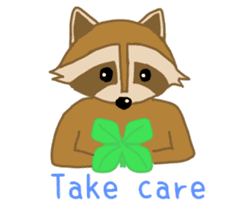 Raccoon and Redpanda English version sticker #12145221