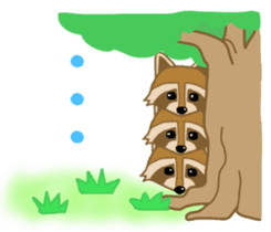 Raccoon and Redpanda English version sticker #12145222