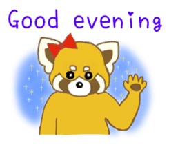 Raccoon and Redpanda English version sticker #12145227