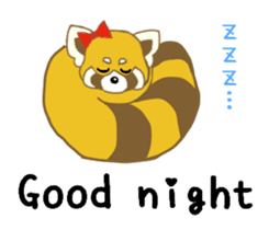 Raccoon and Redpanda English version sticker #12145228