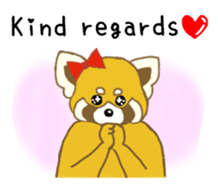 Raccoon and Redpanda English version sticker #12145236