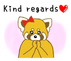 Raccoon and Redpanda English version sticker #12145236