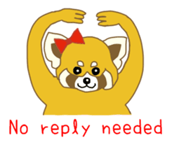 Raccoon and Redpanda English version sticker #12145237