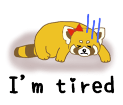 Raccoon and Redpanda English version sticker #12145240