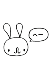 Rabbit & Panda sticker #12145412