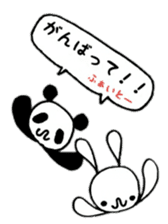 Rabbit & Panda sticker #12145423