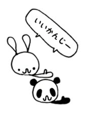 Rabbit & Panda sticker #12145424