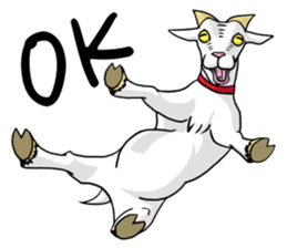 Funny goats sticker #12145533