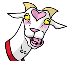 Funny goats sticker #12145551