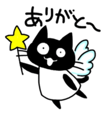 droll black cats sticker #12145780