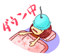 Everyday of ice cream hatter. sticker #12145954