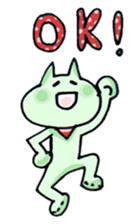 Colorful cat 's sticker #12147286