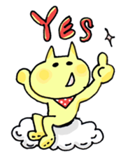 Colorful cat 's sticker #12147287