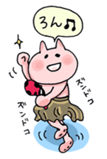 Colorful cat 's sticker #12147293