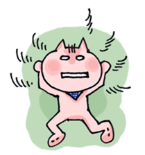 Colorful cat 's sticker #12147323