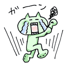 Colorful cat 's sticker #12147324