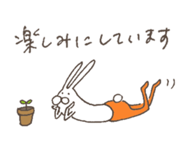 The rabbit in tights 6 sticker #12147847