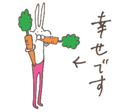 The rabbit in tights 6 sticker #12147851
