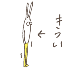 The rabbit in tights 6 sticker #12147863