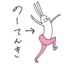 The rabbit in tights 6 sticker #12147868