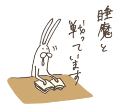 The rabbit in tights 6 sticker #12147872