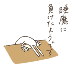 The rabbit in tights 6 sticker #12147873