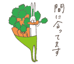 The rabbit in tights 6 sticker #12147883