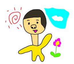 The three bridge man sticker #12148262