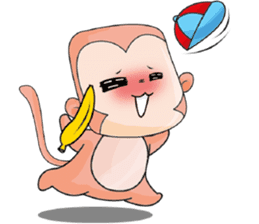 A Little Cute Monkey sticker #12148382