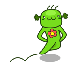 Cute broccoli man sticker #12148566