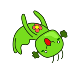 Cute broccoli man sticker #12148568