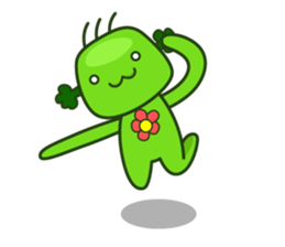 Cute broccoli man sticker #12148570