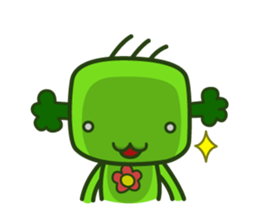 Cute broccoli man sticker #12148571