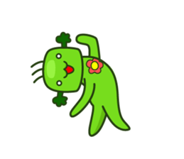 Cute broccoli man sticker #12148572