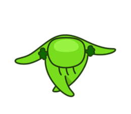 Cute broccoli man sticker #12148573