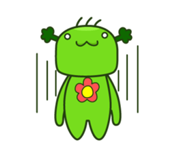 Cute broccoli man sticker #12148575