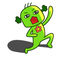 Cute broccoli man sticker #12148576