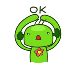 Cute broccoli man sticker #12148578