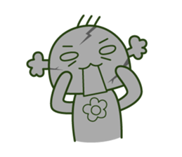 Cute broccoli man sticker #12148584