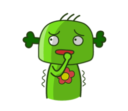 Cute broccoli man sticker #12148591
