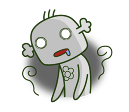 Cute broccoli man sticker #12148596