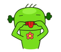 Cute broccoli man sticker #12148597