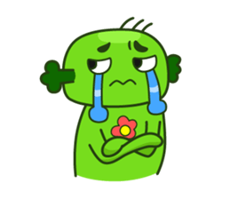 Cute broccoli man sticker #12148599