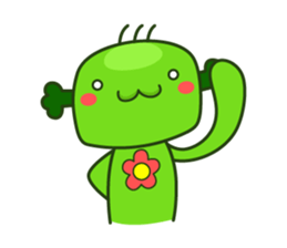 Cute broccoli man sticker #12148602