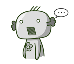 Cute broccoli man sticker #12148603