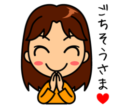 Cute and light female sticker sticker #12148678