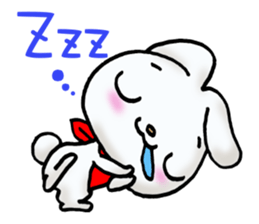 Baby rabbits jumps! sticker #12148939