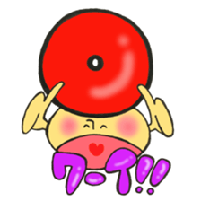 Blood type series Mr. O mushroom sticker #12149450