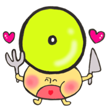 Blood type series Mr. O mushroom sticker #12149456