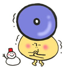 Blood type series Mr. O mushroom sticker #12149462